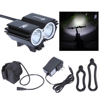 2000lm 2 cree xm-l u2 bike led light front light headlamp bicycle headlight