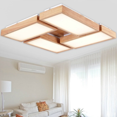 2015 wooden led ceiling lights for living room foyer deckenleuchten modern oak led ceiling lights lamp fixtures luminaria teto