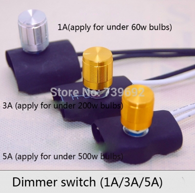 ac 110v / 220v home use light dimmer switch brightness adjustable controller knob switch 1a/3a5a knob