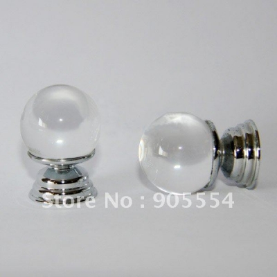 d20xh27mm glossy crystal glass ball furniture cabinet knob