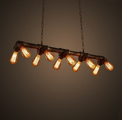 metal water pipe edison loft style industrail vintage pendant lights fixtures retro hanging lamp luminaire lamparas colgantes