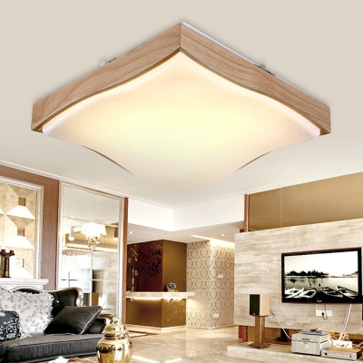 new arrival modern oak led ceiling lights for living room bedroom lampara de techo wood led ceiling lamp fixtures deckenleuchten
