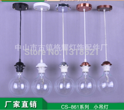 new vintage pendant light holder with switch ac 90-260v e27 pendant lamp holder wire+ceiling base