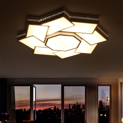 popular living room ceiling lights bedroom plafon lamp luminarias home decoration led lighting fixtures acrylic shade lampada