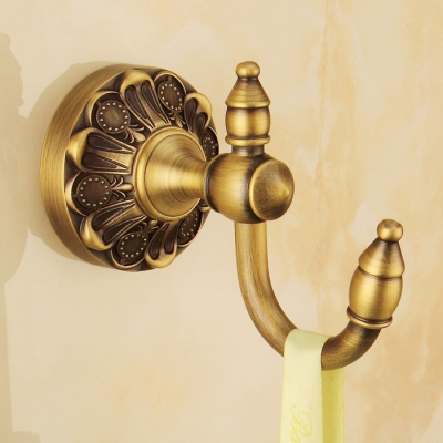 robe hook solid brass clothes hook antique brass bathroom hardware product robe hooks 6013f