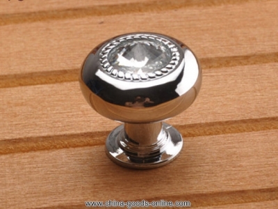 small glass crystal knobs / dresser knob drawer knobs pulls handles / rhinestone cabinet knobs / furniture handle pull hardware