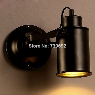 2016 new arrival led black bedside wall lamps e27 40w 90-260v aisle bathroom mirror lights for home indoor wall sconce