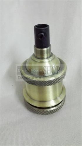 50pcs/lot wholes est loft 110v/220v e26/e27 antique brass aluminum ceramic lamp holder industrial vintage