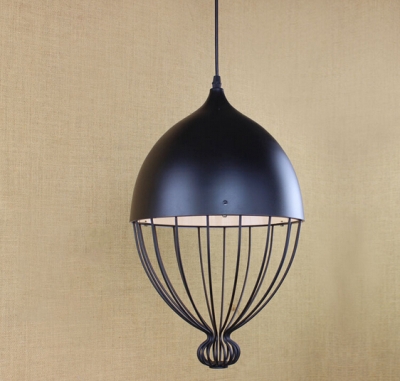 60w loft industrial vintage edison pendant light metal cage droplight fixtures for bar dining room hanging lamp lamparas