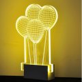 balloon acrylic creative fashion led warm white desk lamp for kids bedroom bedside ,bulb included