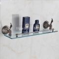 brass single layer glass shelf shelves antique bathroom fittings bathroom accessories zp-9354f