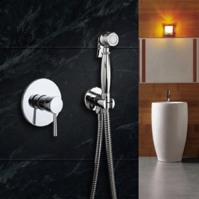 built-in and cold water bidet faucet, bidet shower