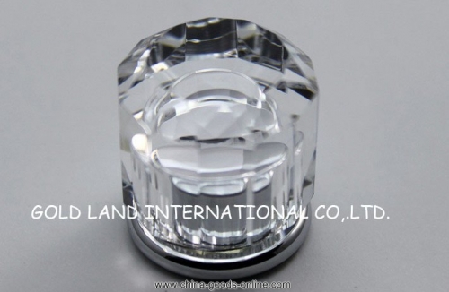 d23mmxh25mm pure brass k9 crystal glass furniture knob/shining crystal glass cabinet knob