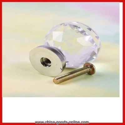 full new savetop 1pcs 30mm crystal cupboard drawer cabinet knob diamond shape pull handle #06 save up to 50% latest style