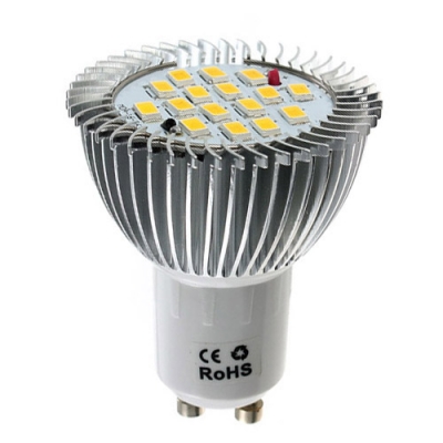 gu10 led bulb 7w 640lm warm white/pure white 16 smd 5630 led spotlight spot light bulbs lamps ac 85-265v