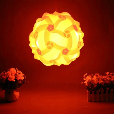 iq lamp puzzle pendants diy moderne pendant ball novelty yellow lampe,size 25cm/30cm/40cm ysliqy