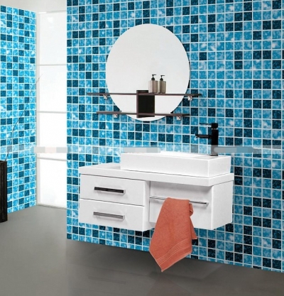 pvc self adhesive mosaic kitchen wall paper, bathroom wallpaper