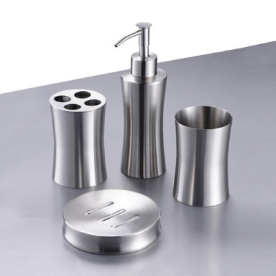stainless steel 4 pieces bathroom set