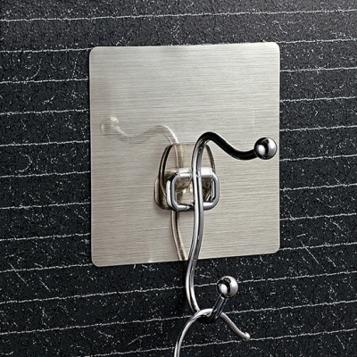 stainless steel adhesive robe hook / door hook