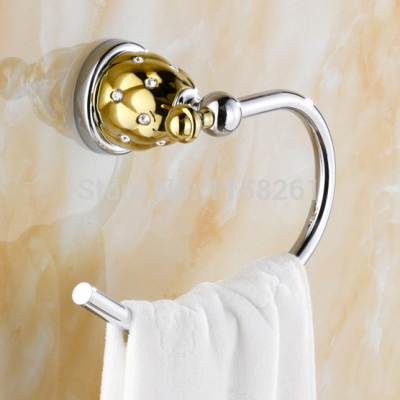 towel ring solid brass copper chrome+gold finished bathroom accessories products ,towel holder,towel bar 5407