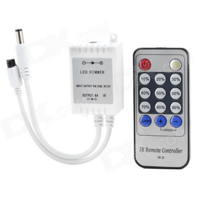 wireless infrared remote controller led strip dimmer switch for led light strip 12v-24v