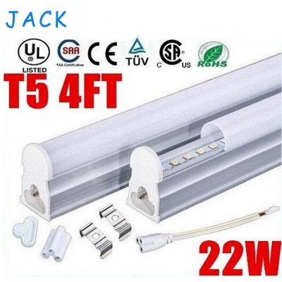 x50 ac 85-265v t5 1200mm integrated 4ft led tube light lamp 96pcs smd 2835 high power 22w warm/natural/cool white