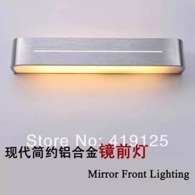 brief modern bathroom lamp anti-fog mirror light aluminum wall lamp mirror glass acrylic (24w)