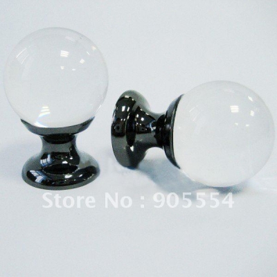 d25xh37mm cuprum glossy crystal glass ball furniture knobs