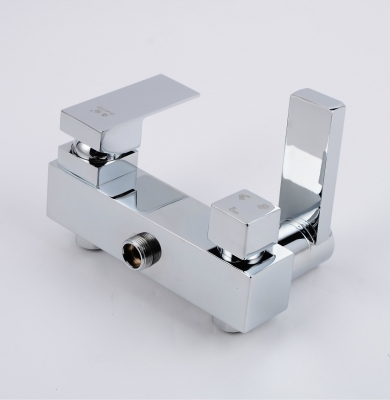 dual hole wall mounted bathtub faucet, muiti-function shower mixer