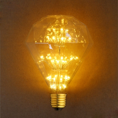 e27 3w incandescent bulb g95 diamond shape ac 110v/220v bulb for living room party christmas high-end decorative lighting