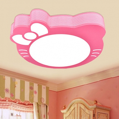 fashion baby child room ceiling lamps, 85-265v 12w led cat cartoon lamp for princes girls ceiling lights