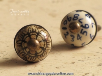 japan sent straight to do the old antique ceramic handle parts door drawer furniture hardware accessories