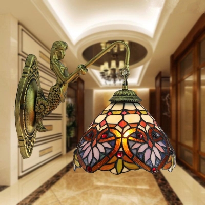 modern stained glass wall light decoration home light fixtures,15w-38,