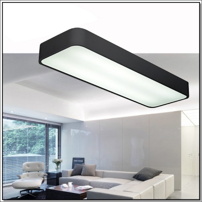 rectangle black led ceiling light lustre white acrylic led ceiling lamp led light fixture meerosee lamp fitting md2547