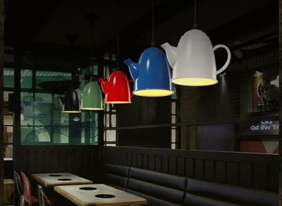 teapot novelty edison loft industrial vintage pendant lights creative hanging lamp for bar home lighting suspension luminaire
