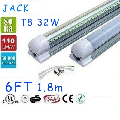 x25 integrated led t8 tube 1.8m 34w smd2835 6feet light led lighting fluorescent