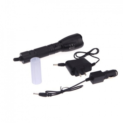 zoom flash light flashlight for hunting waterproof glare mini torch xm-l t6
