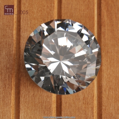 10pcs/lot decorative hardware k9 diamond crystal chrome cabinet cupboard door knob s005 new clear (diameter:30mm)