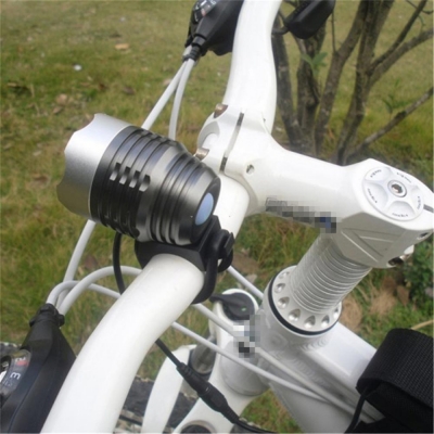 2000 lumens xml-t6 led flashlight 2 in 1 functions bicycle light + head light good for camping bicycling hunting fishing