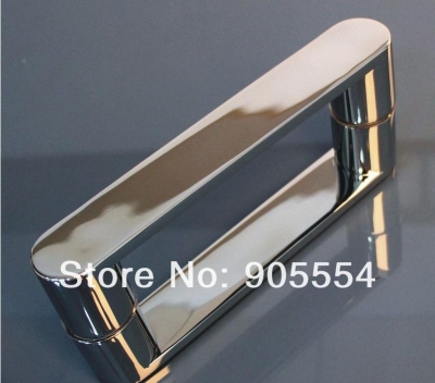 350mm chrome color 2pcs/lot 304 stainless steel glass door handle