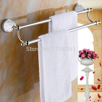 (60cm)dou. towel bar,towel holder,solid brass made,chrome finished,bath products,bathroom accessories 5111