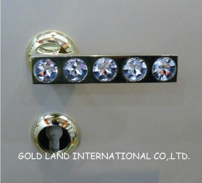 72mm 2pcs handles with lock body+keys crystal glass door lock el gate lock [home-gt-store-home-gt-products-gt-door-handles-and-locks-1066]