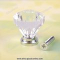checkfire 1pcs 32mm diamond shape crystal cupboard drawer cabinet knob pull handle #05 worldwide