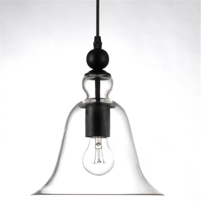 e27 modern bell shape glass material pendant lustre lampada lantern pendente lampe vintage retro lamp light home lighting