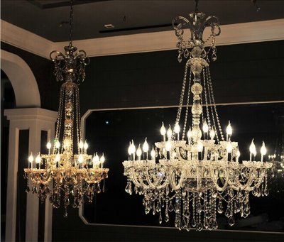 european style villa crystal large pendant modern luxury fashion living room dining hall complex staircase lighting chandelier