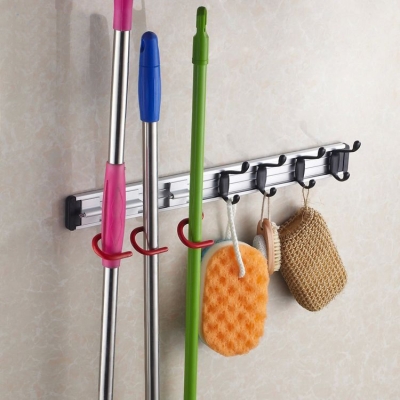 very practical multifunctional mop frame, broom rack, home decoration usefull bathroom accessories hj-0717