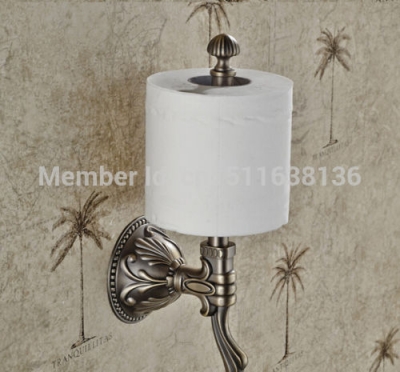 wall mounted bathroom embossed antique bronze toilet paper holder bar holder