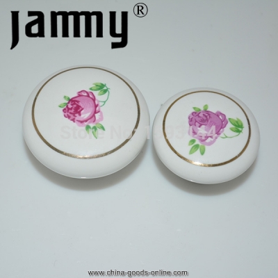 2 pcs for 32mm , cermaic cabinet knobs furniture handles and dresser knobs with best quality