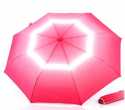 2014 fashion gradient color luxurious high class aluminum folding simple style fully-automatic umbrella