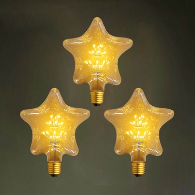 3pcs e27 2w incandescent bulb star ac 110v / 220v decoration bulb for party christmas party decoration